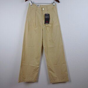 Levi's Wide Leg Pants Women's Size 27x32 Beige Twill High Loose Taper